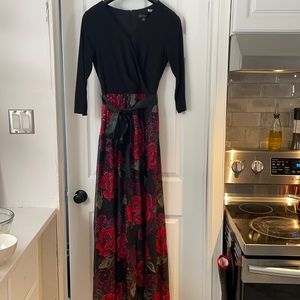 Floor length holiday party dress